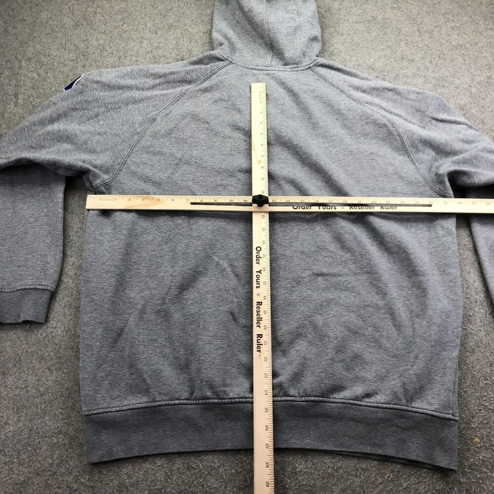 Vintage Duke Blue Devils Hoodie Mens XL Gray NCAA Nike 1/4 Zip Sweatshirt